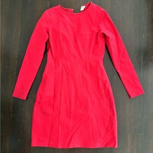 Long sleeve red dress